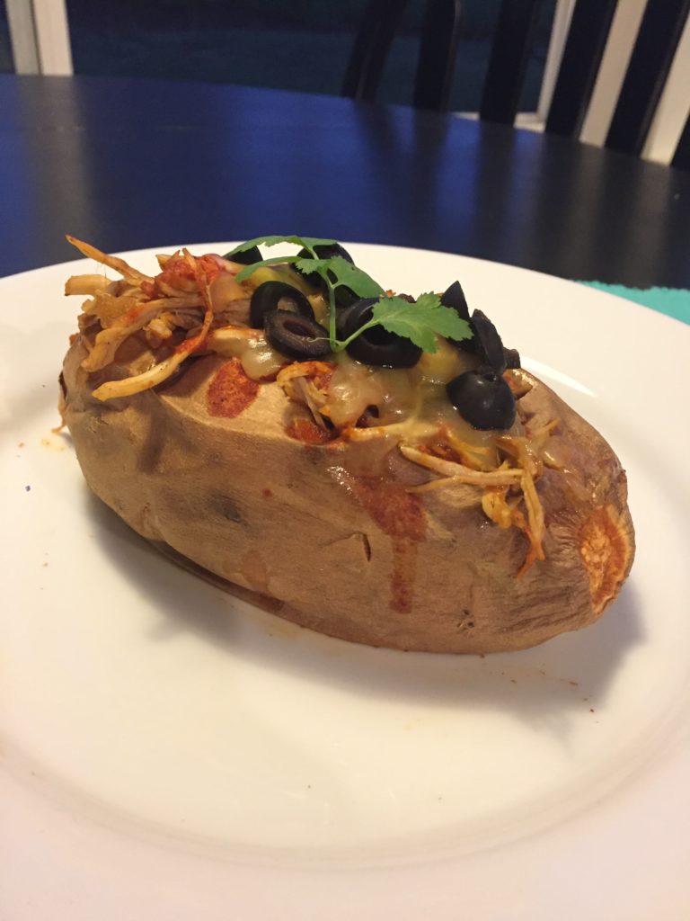 Enchilada Stuffed Sweet Potatoes