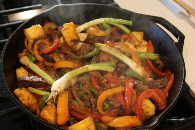 Hawaiian Fusion Steak Fajitas