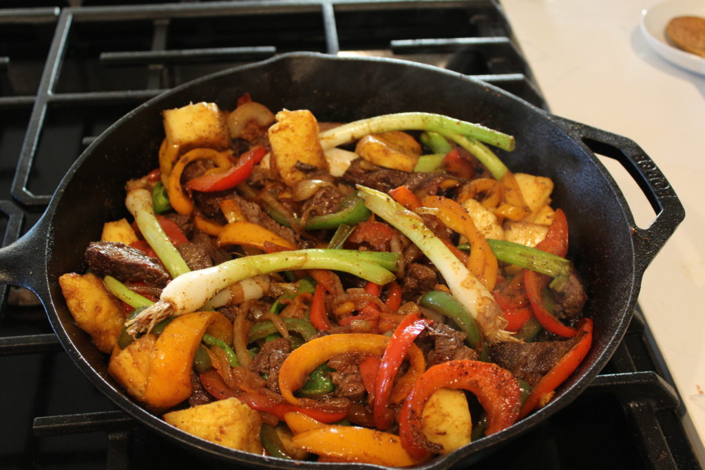 Hawaiian Fusion Steak Fajitas