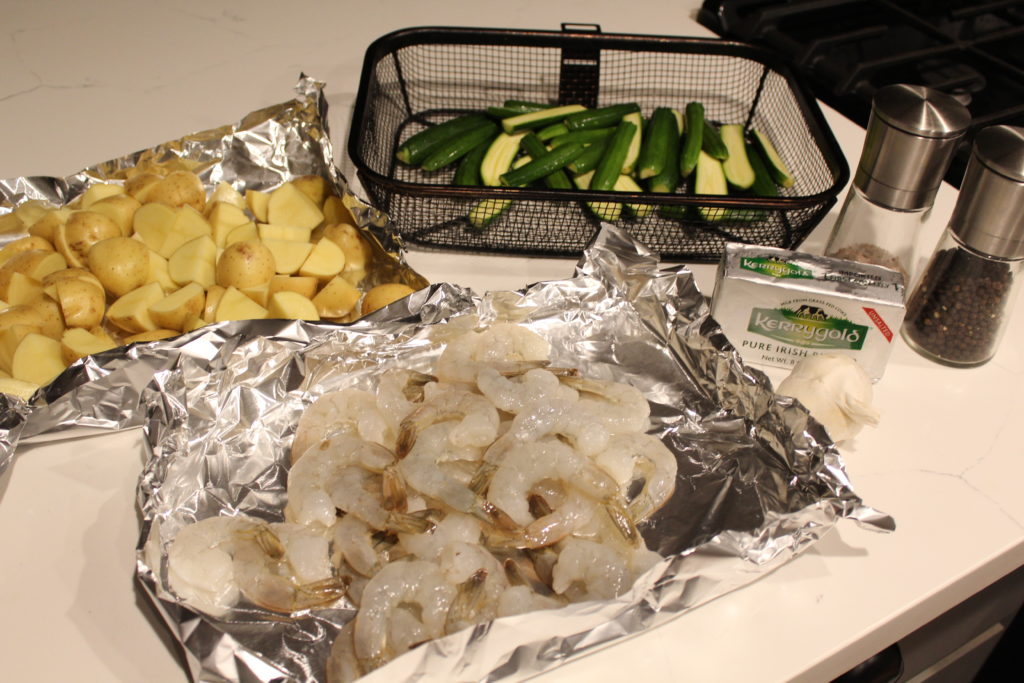 Garlic Butter Shrimp on the BBQ