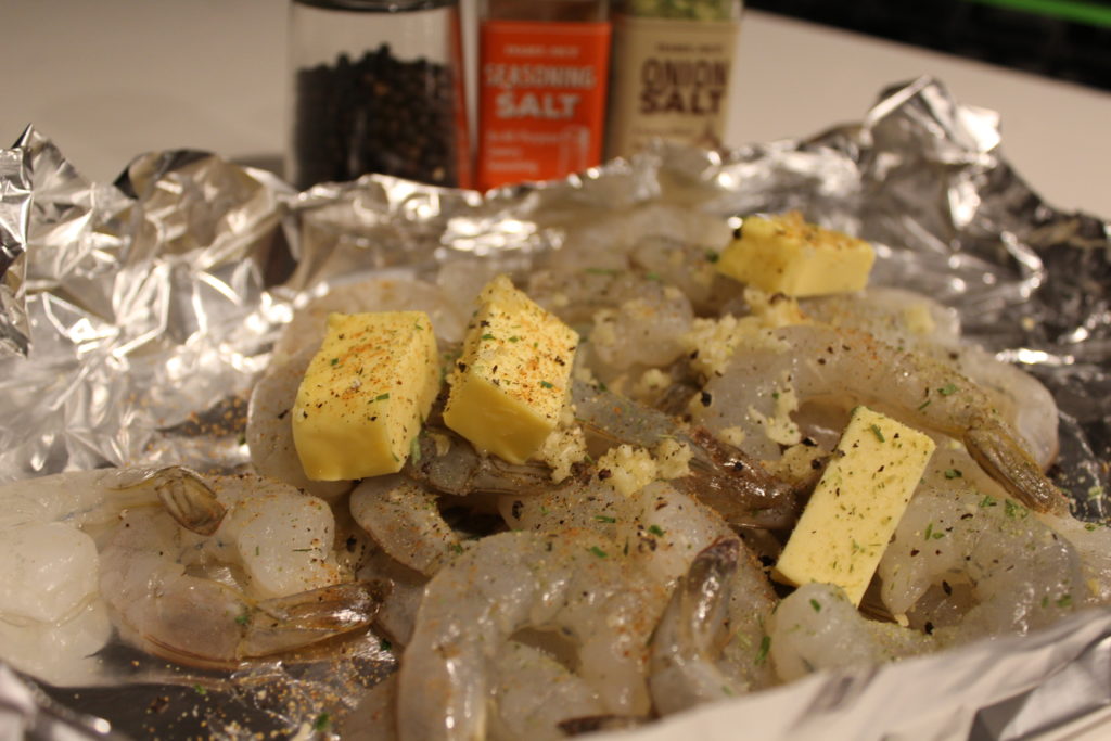 Garlic Butter Shrimp on the BBQ