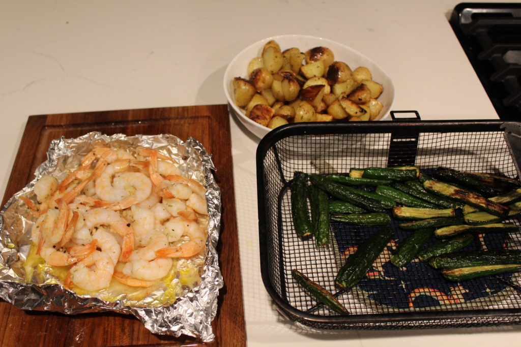 Garlic Butter Shrimp on the BBQ