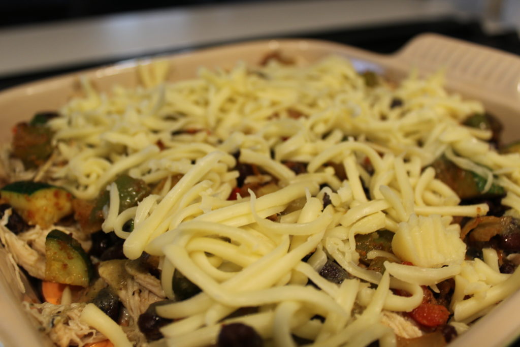 Green Chile Chicken Enchilada Stack