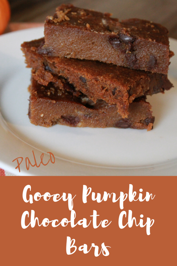 Gooey Chocolate Chip Pumpkin Bars