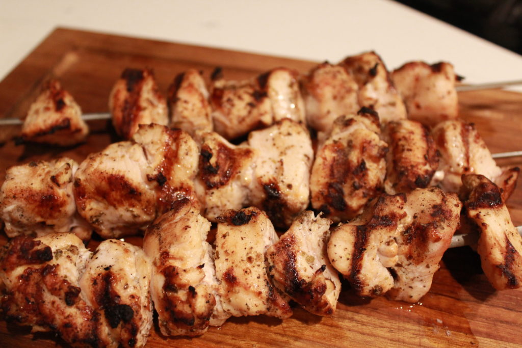 Mediterranean Chicken Kebab Salad