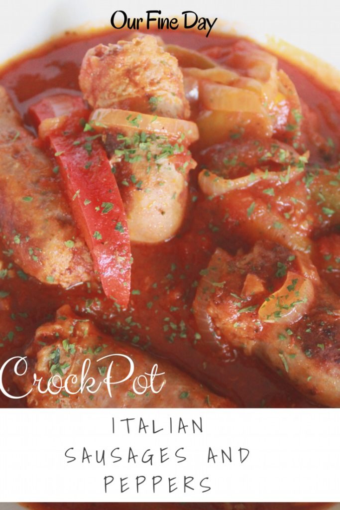 Crock Pot Italian Sausages and Peppers