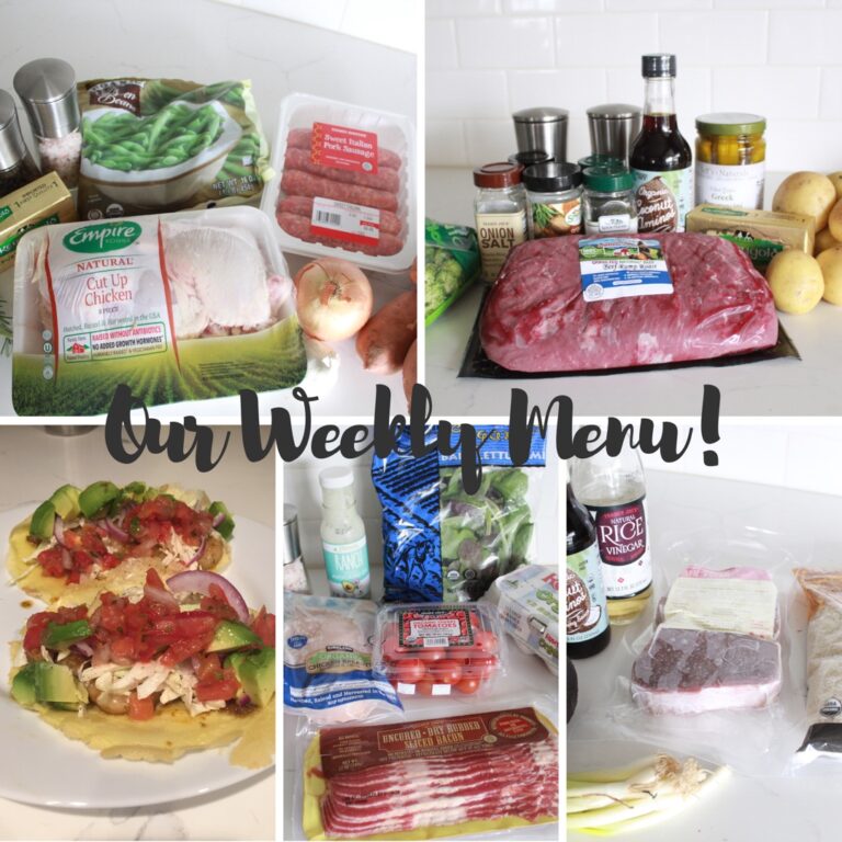 Our Weekly Menu!