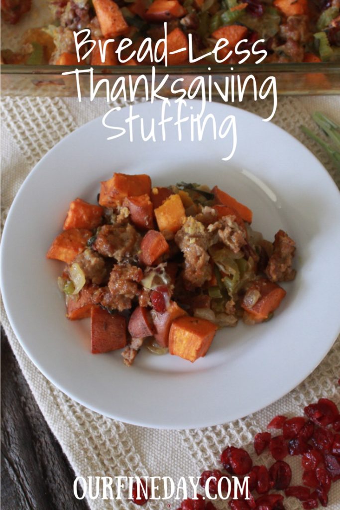 Bread-less Thanksgiving Stuffing