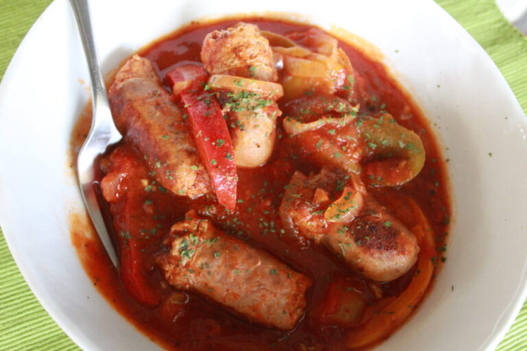 Crock Pot Italian Sausages and Peppers