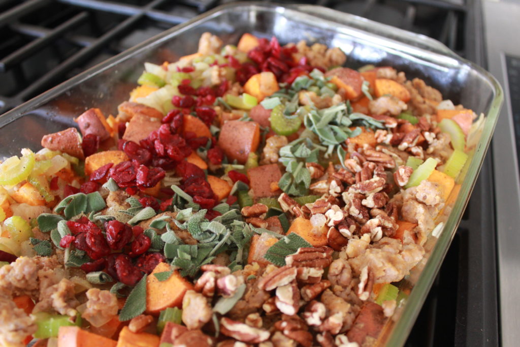 Bread-less Thanksgiving Stuffing