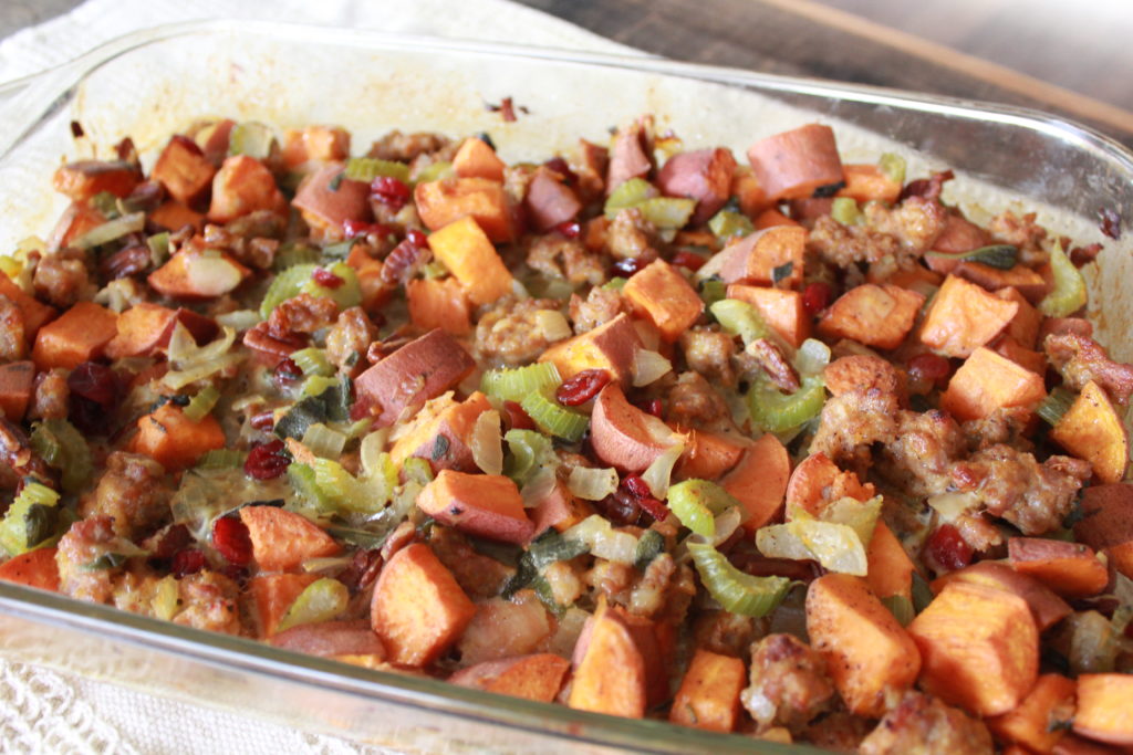 Bread-less Thanksgiving Stuffing