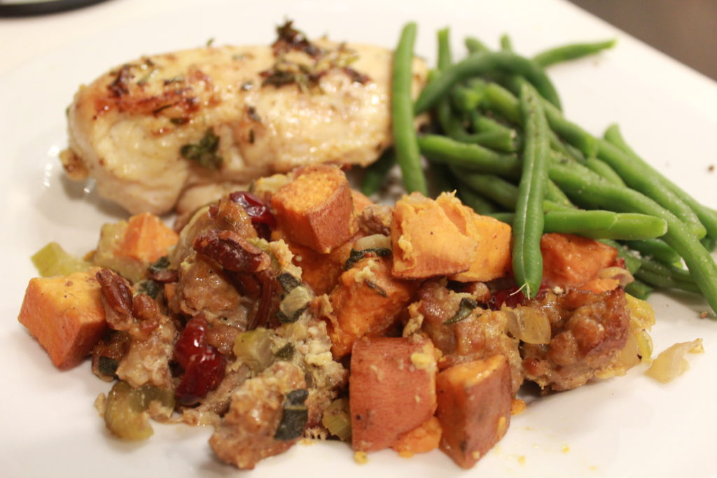 Bread-less Thanksgiving Stuffing