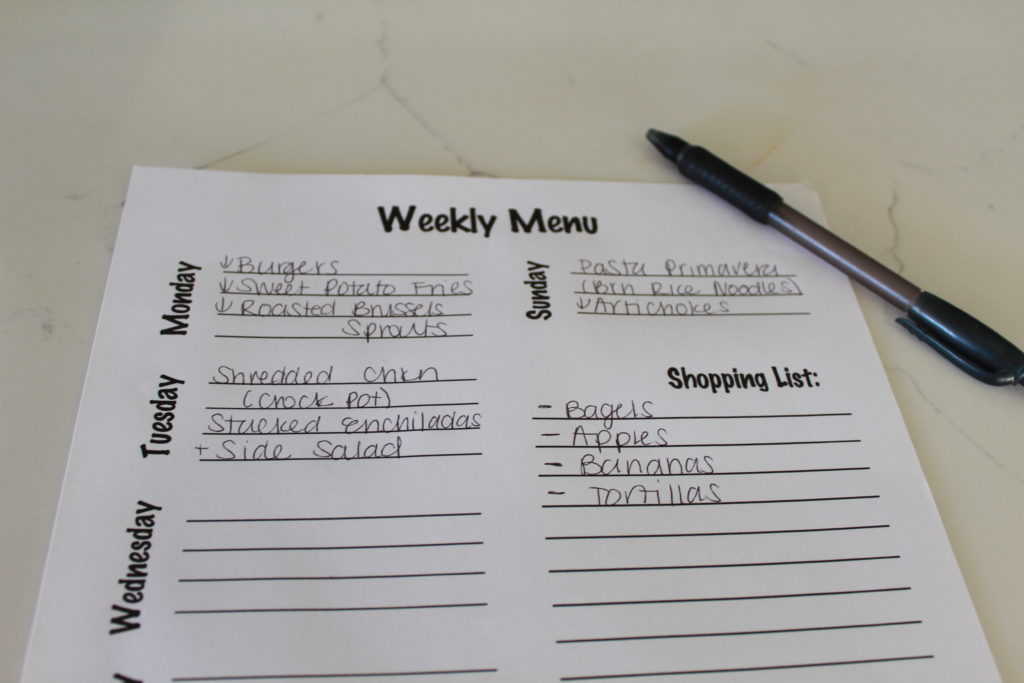 Weekly Menu: Cleaning out the Fridge Edition