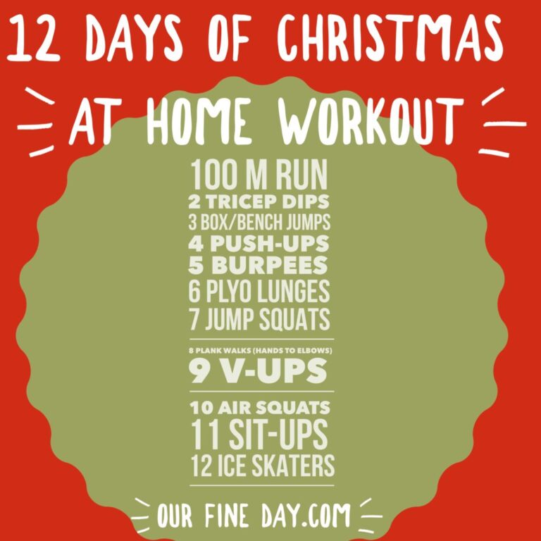 12 Days of Christmas At Home Workout
