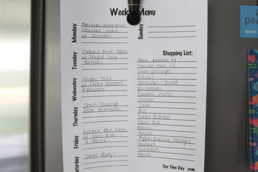 Meal Plan Monday