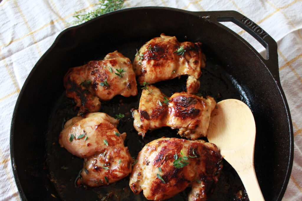 Honey Dijon Chicken Thighs
