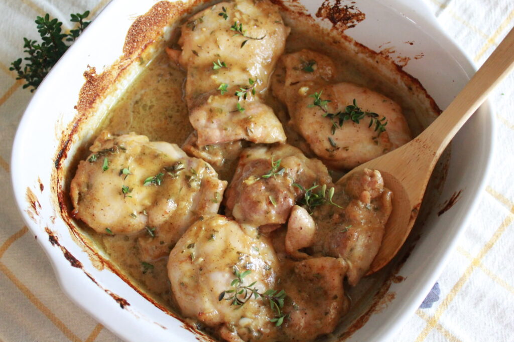 Honey Dijon Chicken Thighs