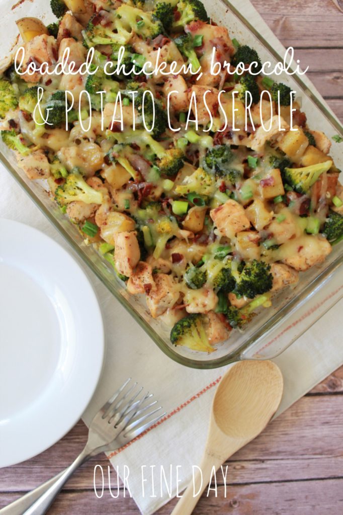 Loaded Chicken, Broccoli & Potato Casserole