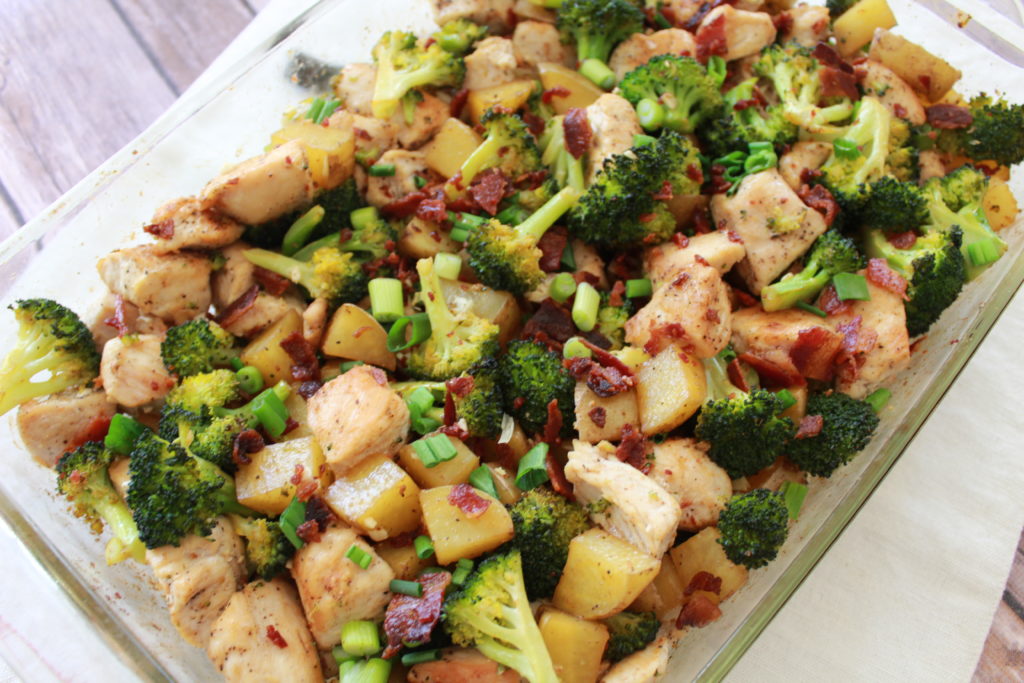 Loaded Chicken, Broccoli & Potato Casserole