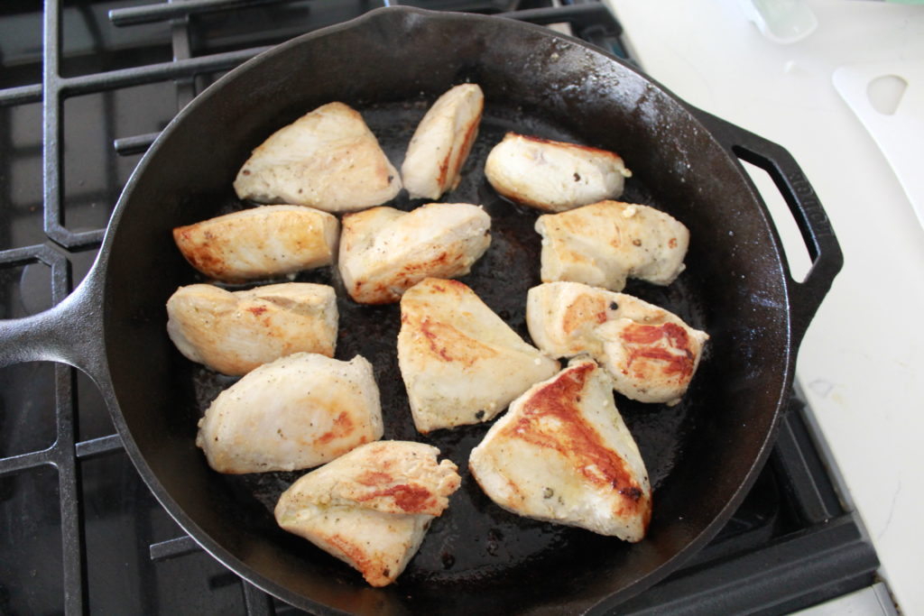 One Pan Chicken & Artichoke Cauliflower Rice