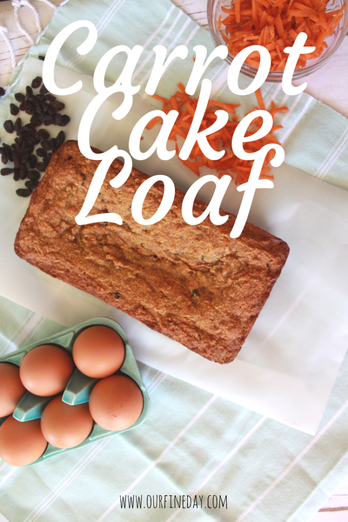 Carrot Cake Loaf with Maple Glaze