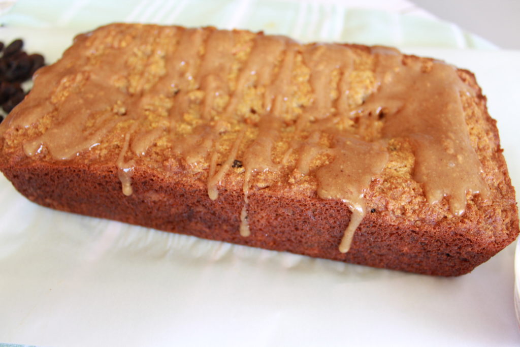 Carrot Cake Loaf with Maple Glaze