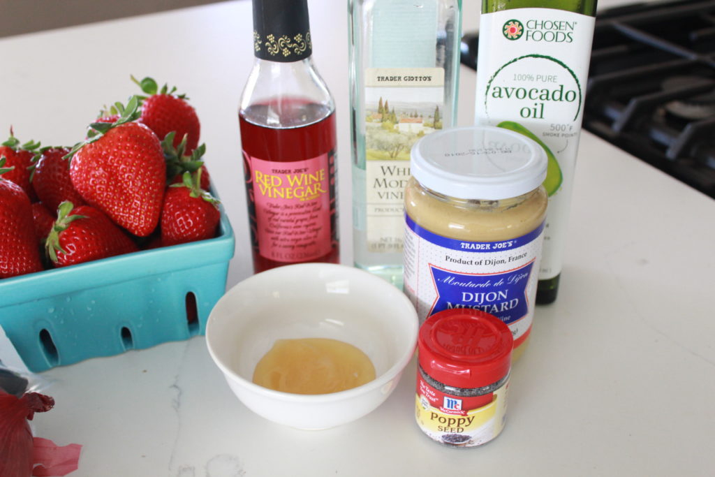 Strawberry Spring Salad with Strawberry Poppyseed Dressing