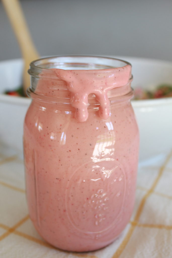 Strawberry Spring Salad with Strawberry Poppyseed Dressing