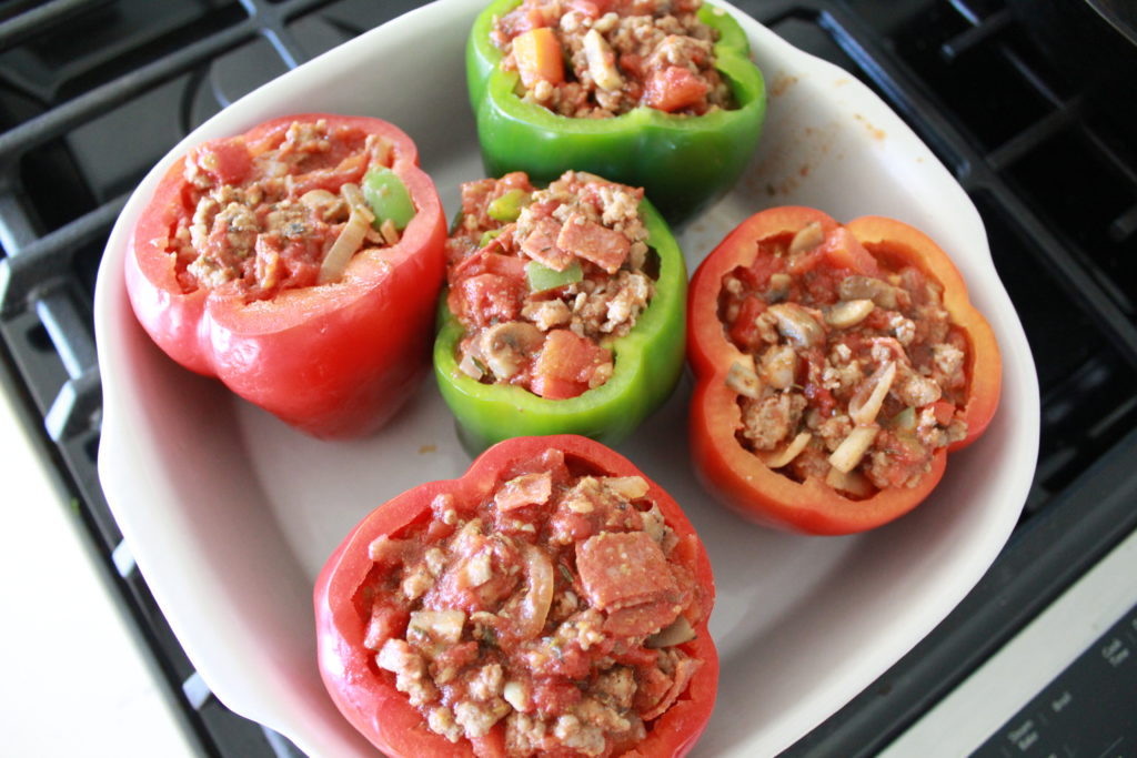 Pizza Stuffed Bell Peppers