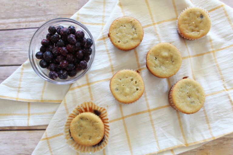 Almond Flour Paleo Blueberry Muffins