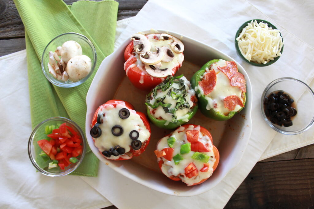 Pizza Stuffed Bell Peppers
