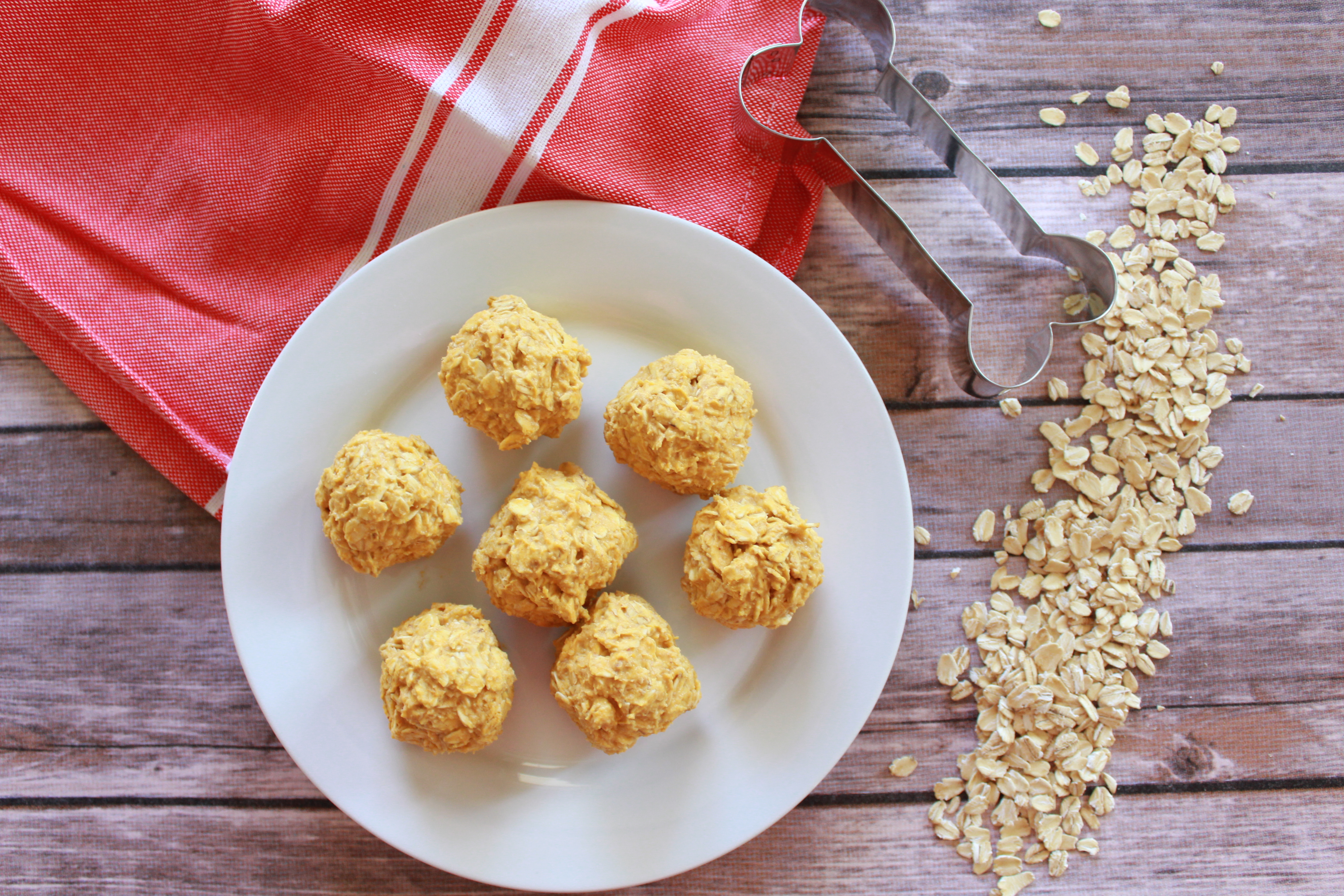 No Bake Peanut Butter Pumpkin Dog Treats