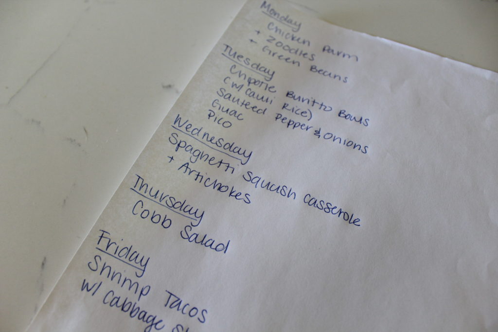 Meal Plan Monday