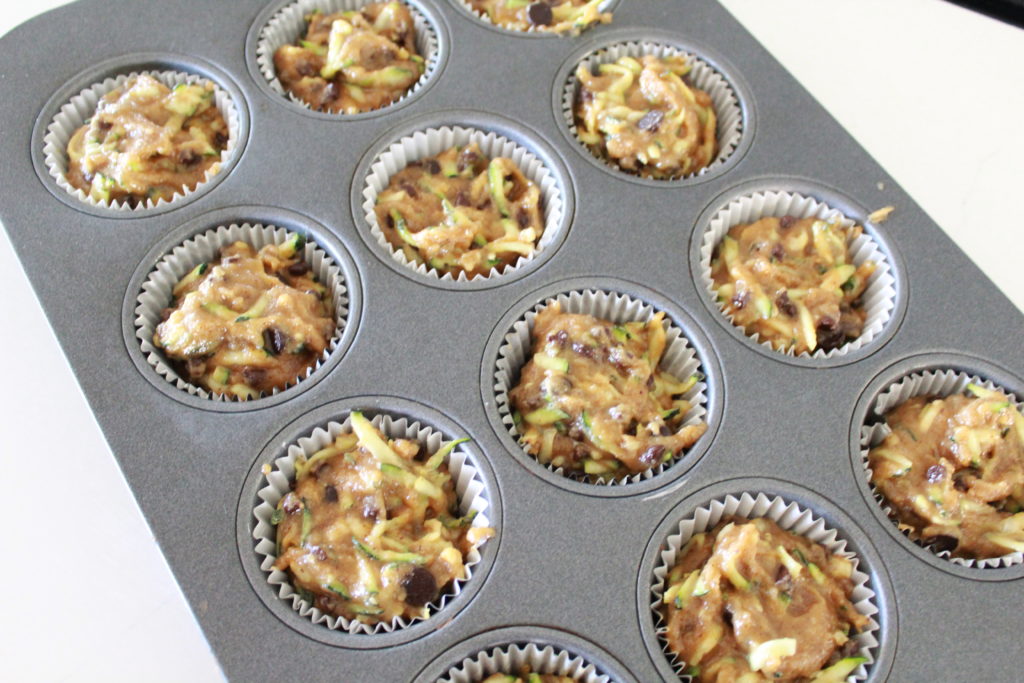 Paleo Zucchini Chocolate Chip Muffins