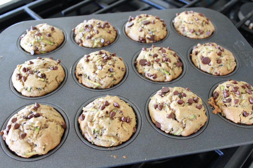 Paleo Zucchini Chocolate Chip Muffins