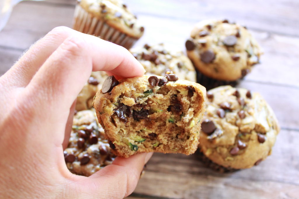 Paleo Zucchini Chocolate Chip Muffins