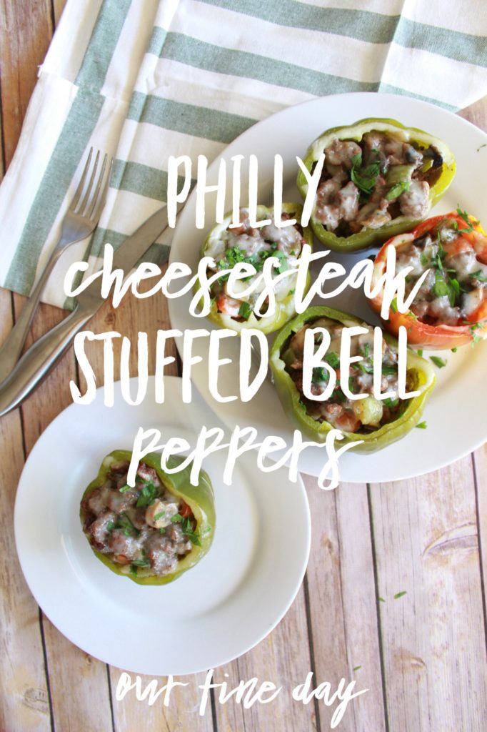 Philly Cheesesteak Stuffed Bell Peppers