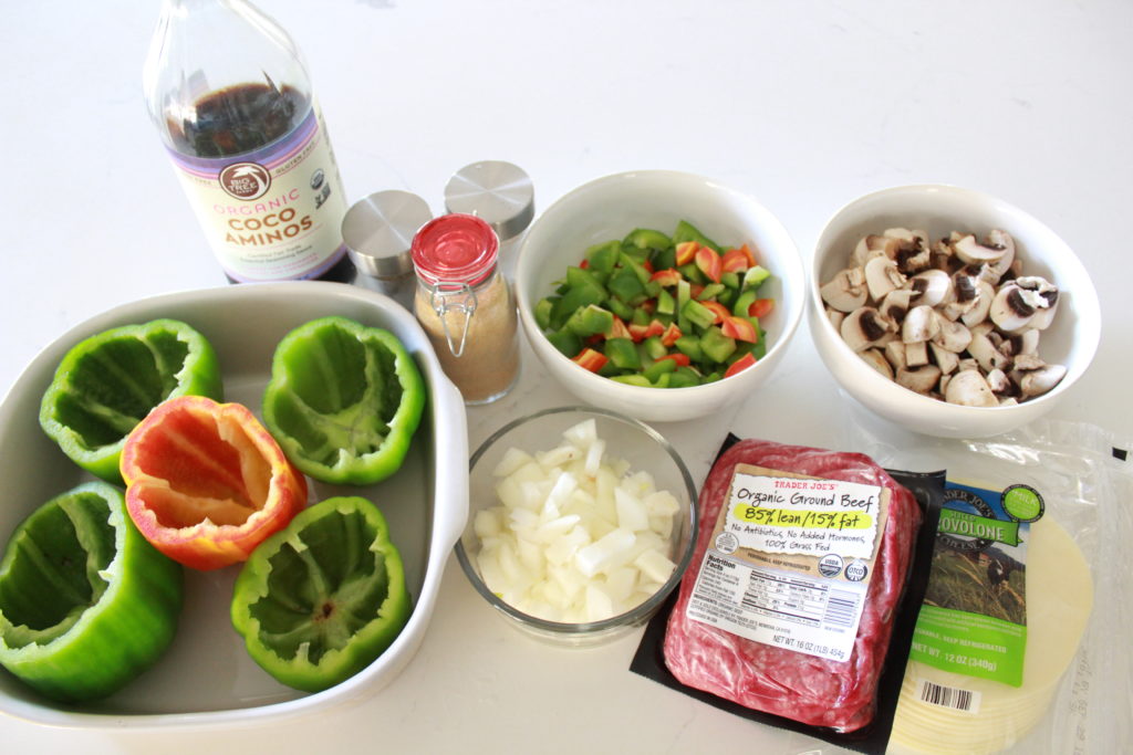 Philly Cheesesteak Stuffed Bell Peppers