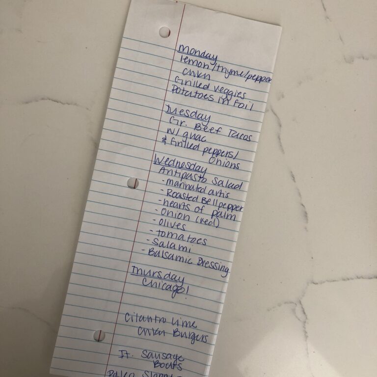 Meal Plan Monday 8/6/18