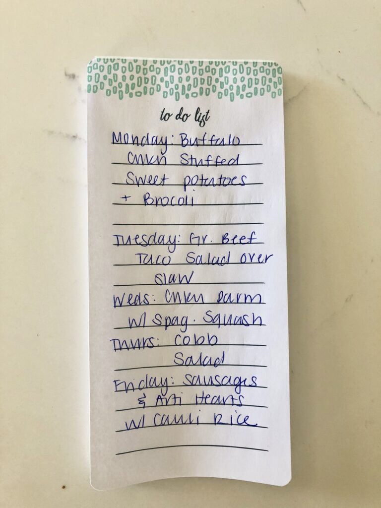 Meal Plan Monday